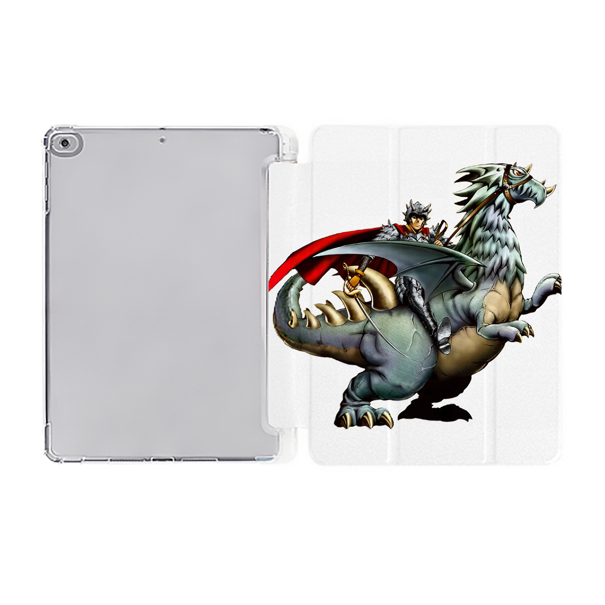 （画像用） 遊☆戯☆王 Yu-Gi-Oh! IPad ケース ペン収納付き 三つ折りスタンド PUレザー×シリコン 対応機種9.5/10.5/10.9インチ